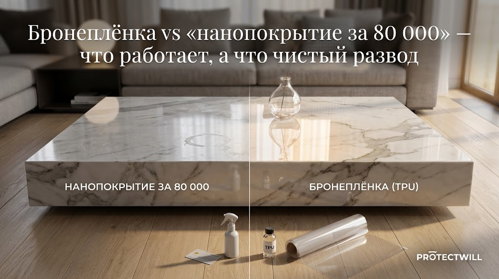 Бронеплёнка vs «нанопокрытие за 80 000» — что работает, а что чистый развод