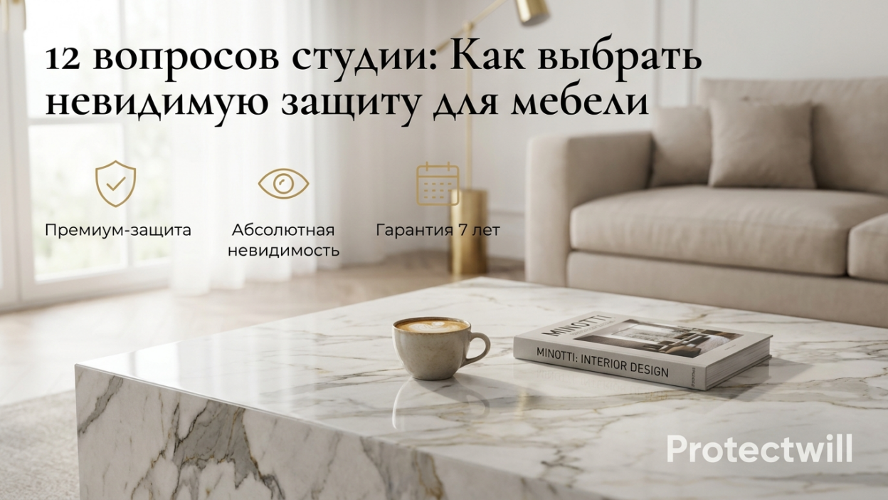 Как выбрать студию по защите мебели: чек-лист из 12 вопросов перед заказом