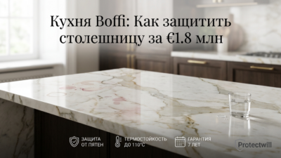 Купил кухню Boffi за 1,8 млн — через 4 месяца 17 пятен на столешнице. Реставрация 240 000