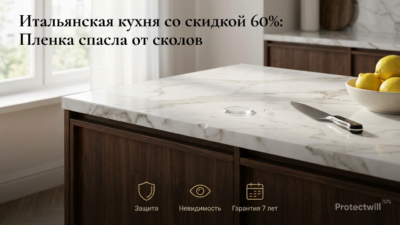 Купил б/у итальянскую кухню со скидкой 60% — не разглядел сколов, плёнка спасла