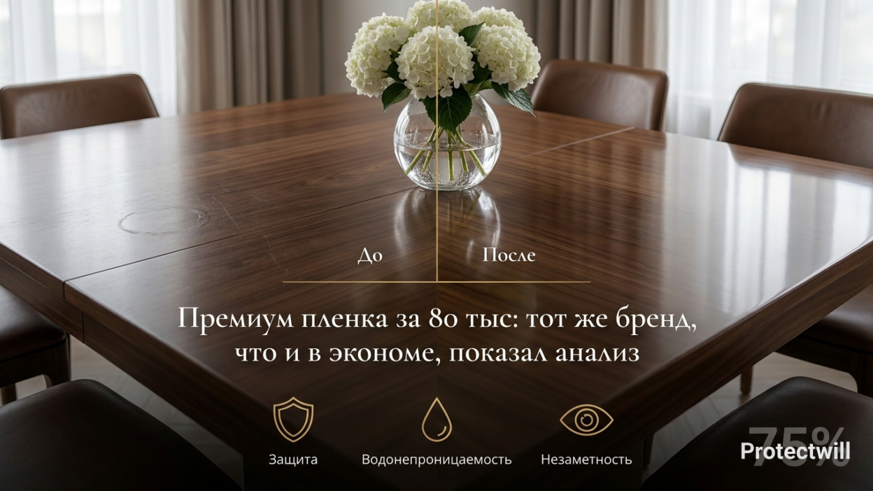Переплатил 80 000 за «премиум-плёнку» — экспертиза показала ту же марку, что в эконом-сегменте