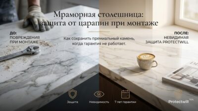 Подрядчики поцарапали столешницу при установке — гарантия магазина не покрыла