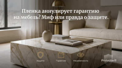 Производитель мебели аннулирует гарантию после оклейки плёнкой — миф или правда