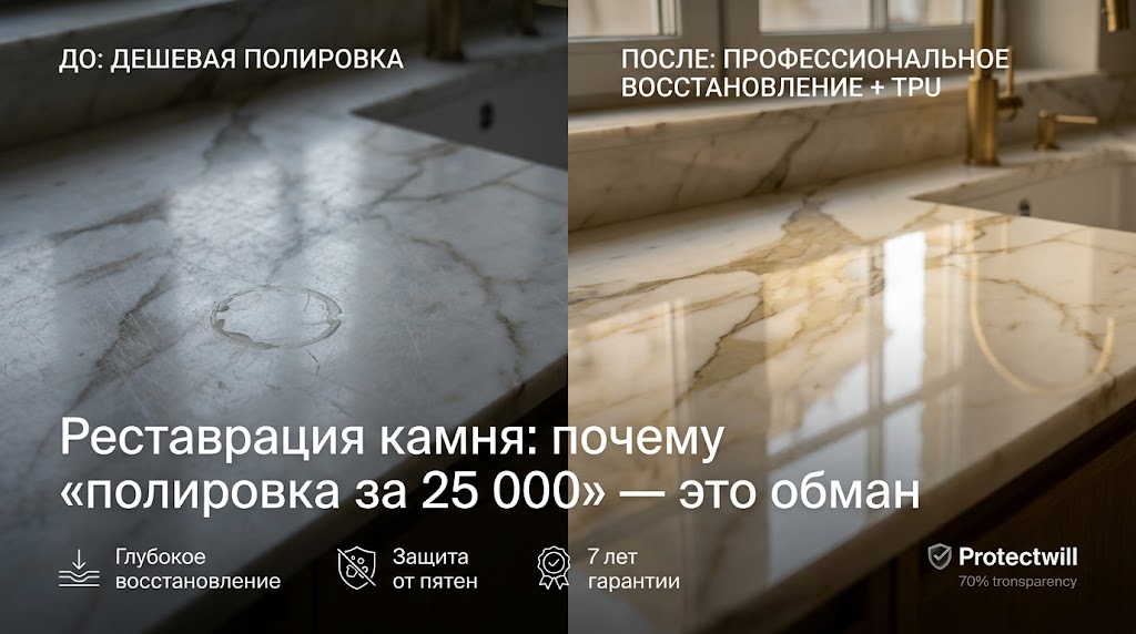 Реставратор предлагает «полировку за 25 000» — что он реально делает с камнем