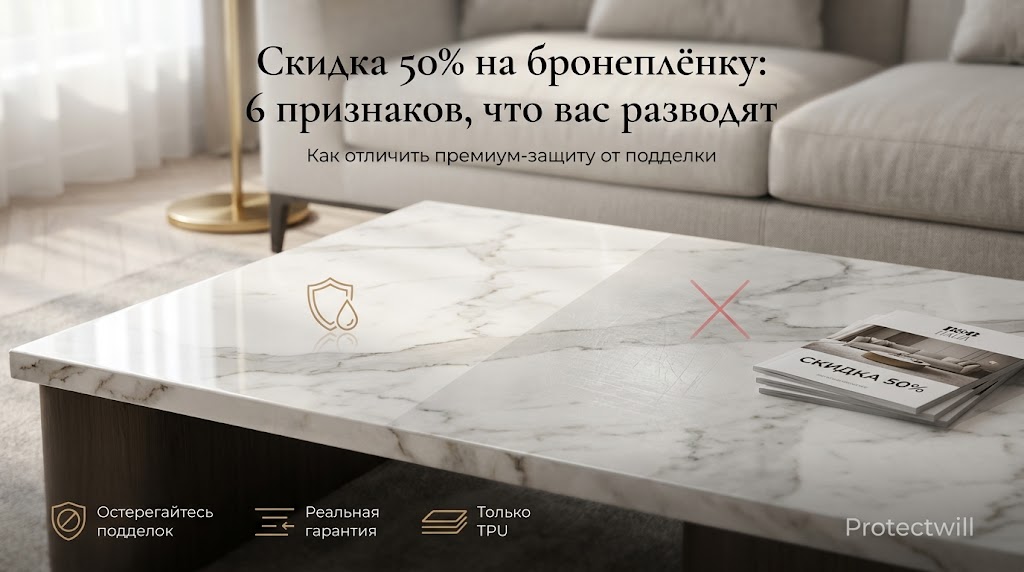 Скидка 50% на бронеплёнку: 6 признаков, что вас разводят