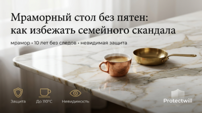 Жена поставила раскалённую сковородку на мрамор Calacatta — белое пятно, в семье скандал