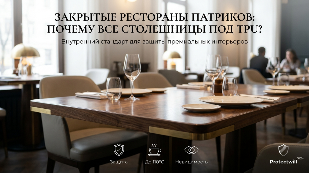 Закрытые рестораны Патриков: почему все стойки заклеены TPU — внутренний стандарт