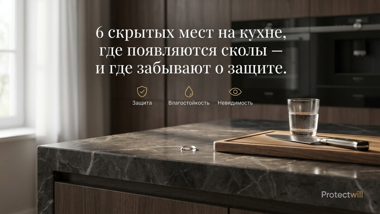 6 неочевидных мест на кухне, где появляются первые сколы — а защиту туда забыли