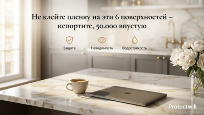 Не клейте плёнку на эти 6 поверхностей — это не работает, зря потратите 50 000