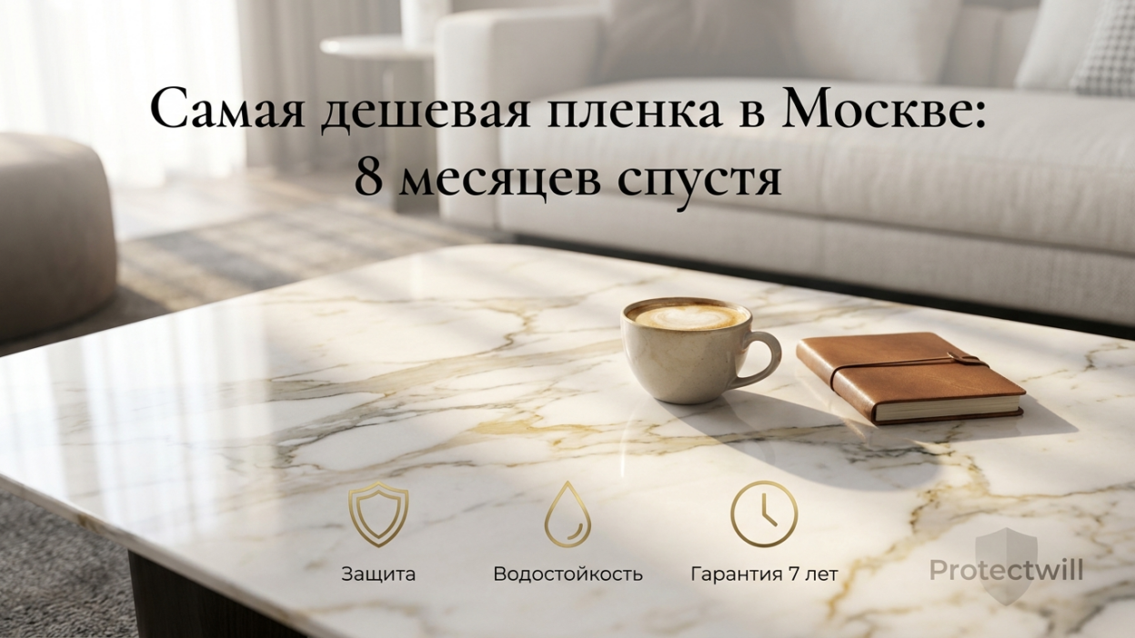 Самая дешёвая бронеплёнка в Москве за 3 500 ₽/м² — что показала экспертиза через 8 месяцев