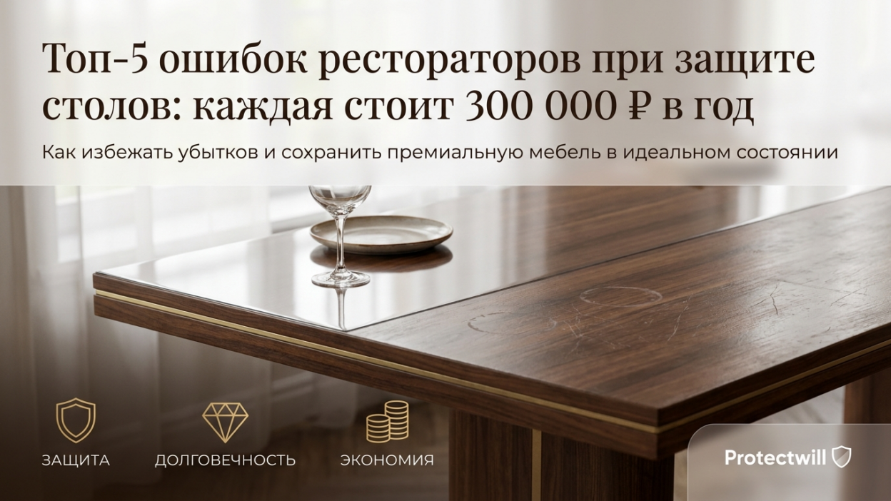 Топ-5 ошибок ресторатора при защите столов — каждая стоит 300 000 за первый год