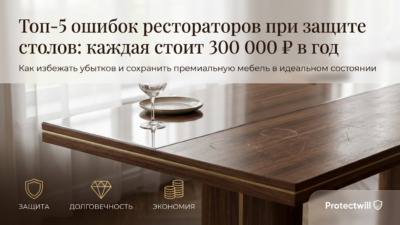 Топ-5 ошибок ресторатора при защите столов — каждая стоит 300 000 за первый год