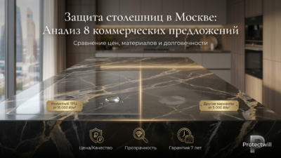 Цены на защиту столешницы в Москве: разбор 8 коммерческих предложений