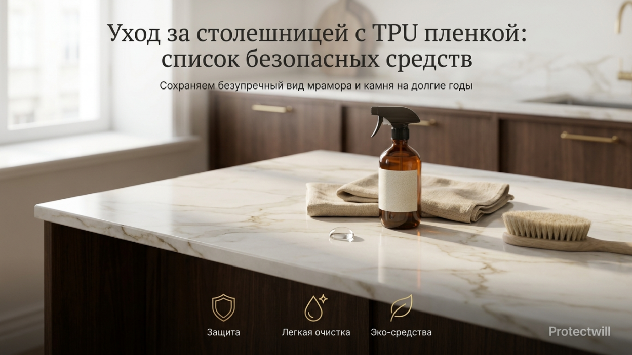 Чем мыть столешницу после оклейки — список безопасных средств